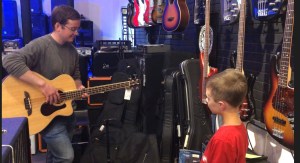 Playing Acoustic Guitar